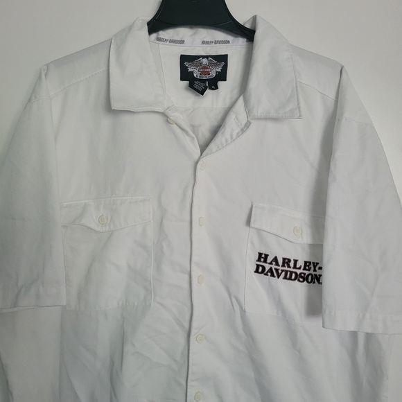 Harley-Davidson Shirt Mens Size XL 1903-2008 105TH Mechanic Motorcycle Vintage - Picture 3 of 9